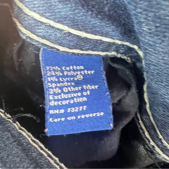 Apt. 9 Women's Dark Blue Boot Cut Jeans - Picture 6 of 6